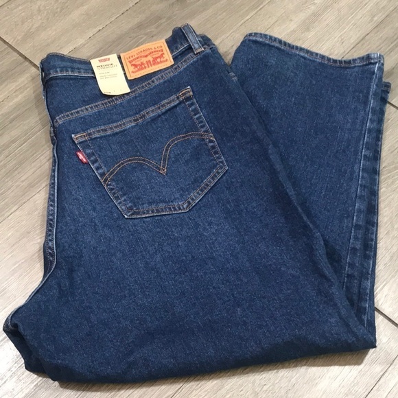 Levi’s “Wedgie Straight” High Rise NWT Medium Wash Ankle Jeans size 20W - Picture 1 of 13